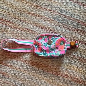 Lilly Pulitzer Pink Floral Crossbody Bag